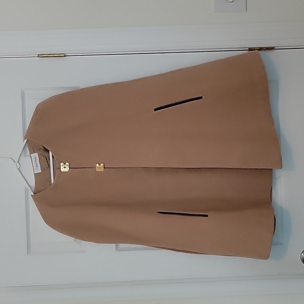 Calvin Klein Tan Cape Jacket medium